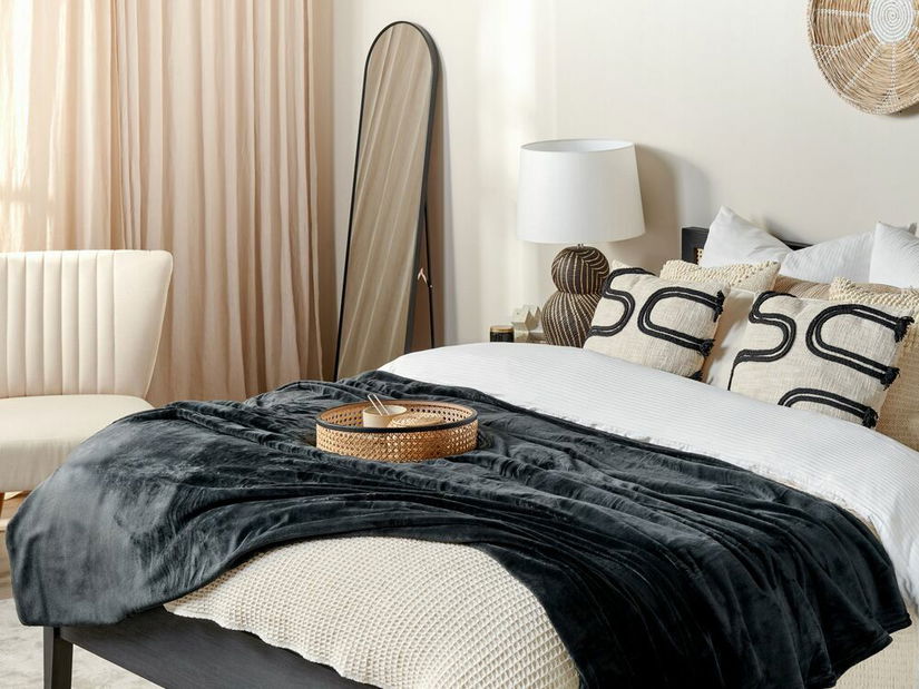 Pătură 200 x 220 cm Bayby (negru)