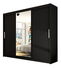 Šatníková skriňa Alex (čierny)