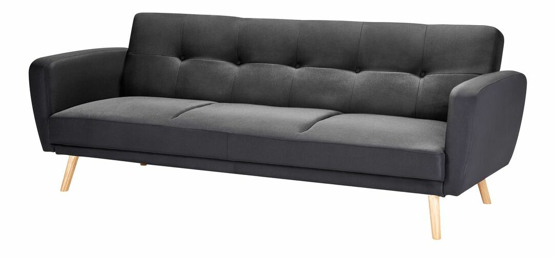 Canapea 3 locuri Flong (negru) 