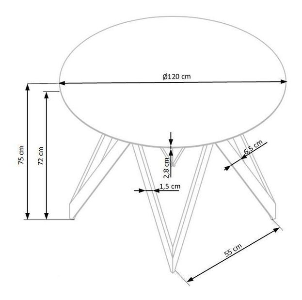 Blagovaonski stol Rico (za 4 osobe)