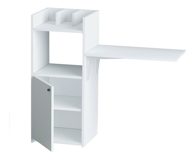 PC stolík Aliex 10 (biela + čierna)