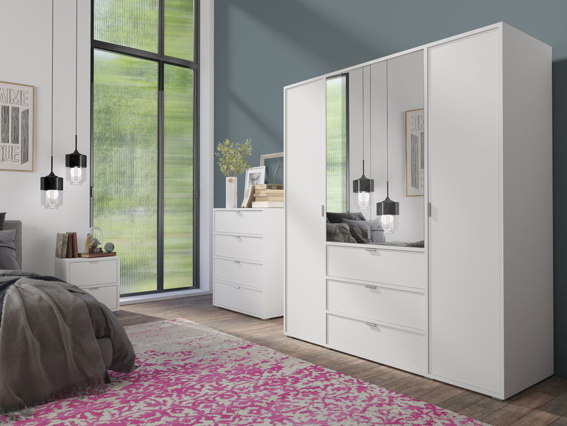 Policová skriňa Verania V4 (biela) (P)