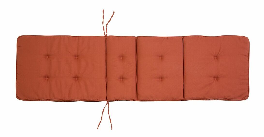 Șezlong de grădină Amati (lemn închis + roșu)