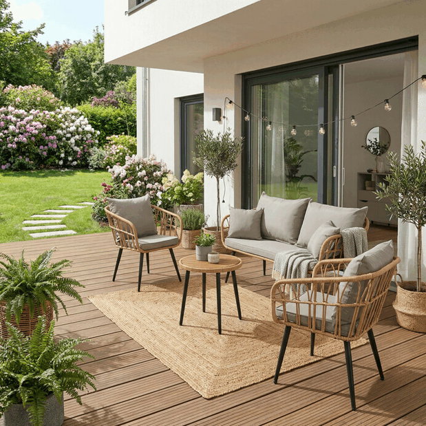 Záhradná zostava Fillia (béžová)