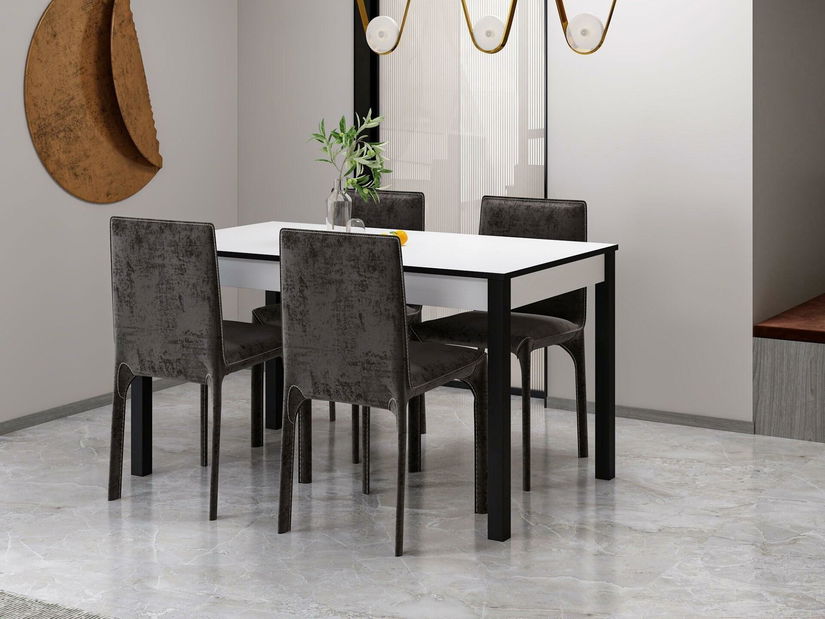 Jedálenský stôl Sutopa 2 (biela) (pre 4 osoby)