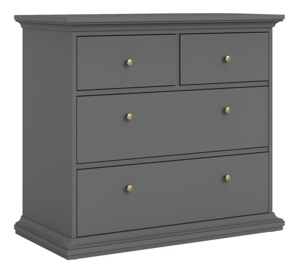 Komoda s ladicama 4Z Phung (siva)