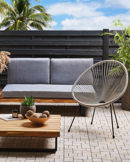 Záhradná stolička Alvarez II (svetlosivá)