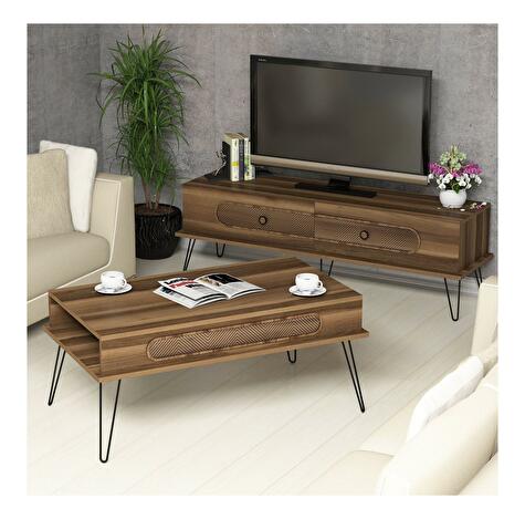 Set mobilier pentru living Biladi 2 (Nuc) 