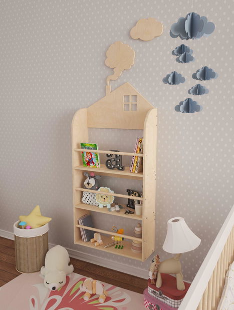 Dječja zidna polica Lukonka 1 (breza)
