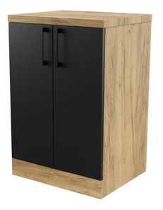 Kúpeľňová skrinka Valiant (craft zlatý + čierna)