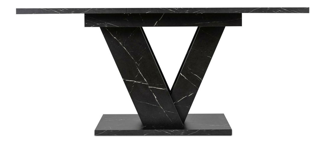 Blagovaonski set Comienzos (crni mramor + bež) (za 4 osobe)