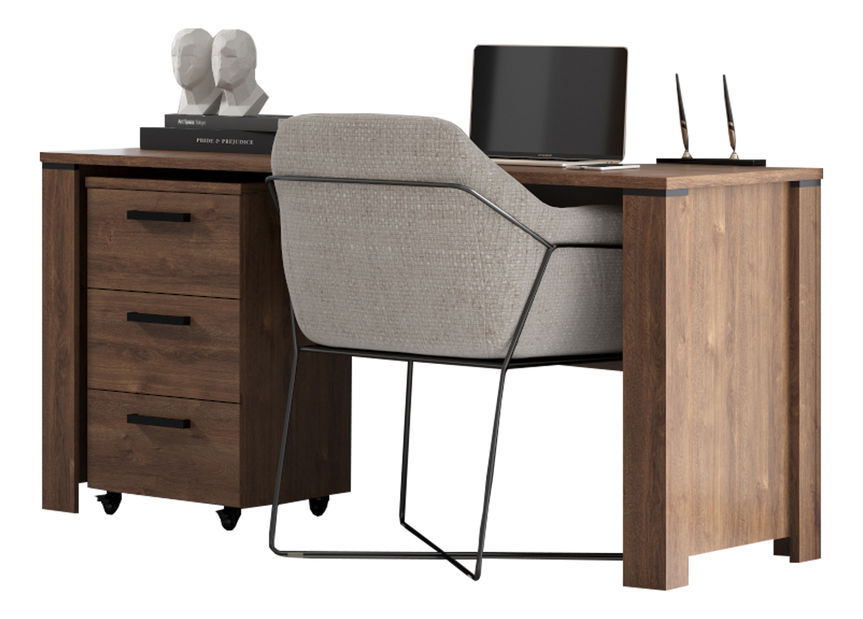 PC stolík Britt (dub hnedý)