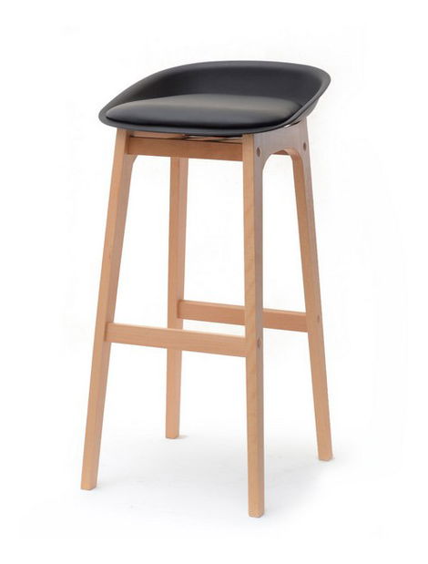 Stolička Rita (čierna + buk)