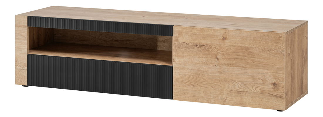 Masă TV Aruno AR RTV (Stejar ribbeck + Negru)