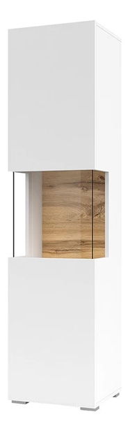 Vitrină Avernic Typ 05 (alb + Stejar wotan) *vânzare stoc