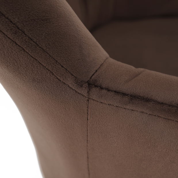 Dizajnové otočné kreslo Vavien (hnedá)