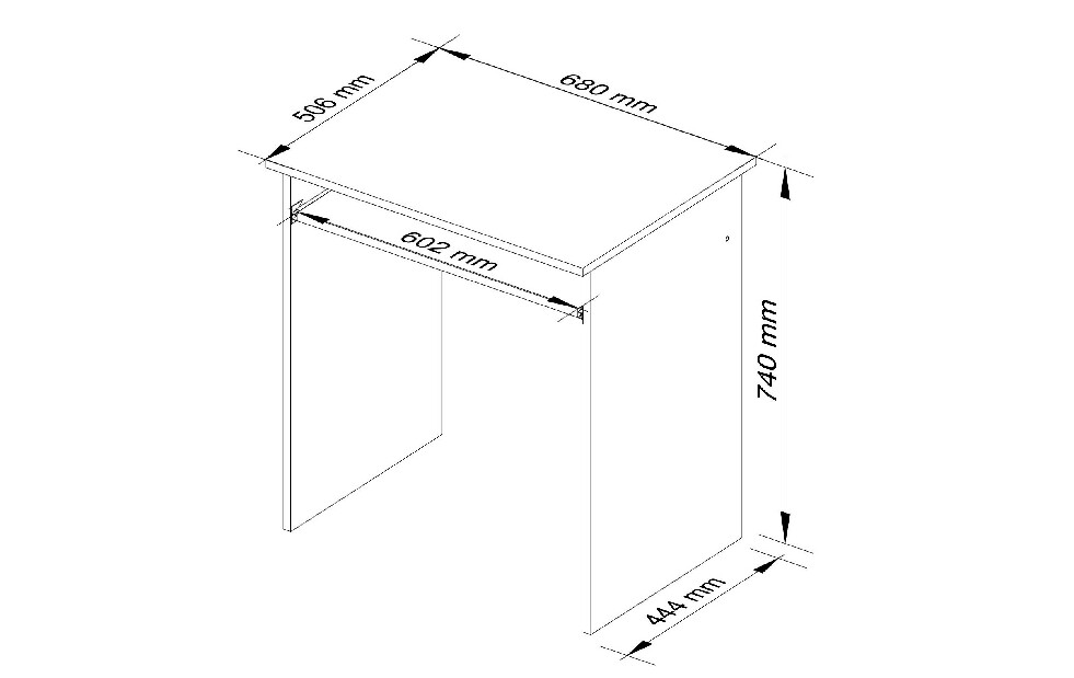 PC stolík Shakti (dub sonoma)