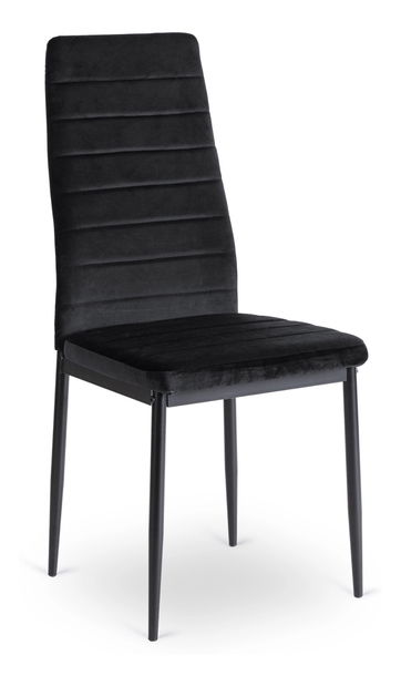 Jedálenská stolička Negacion (čierny zamat) 