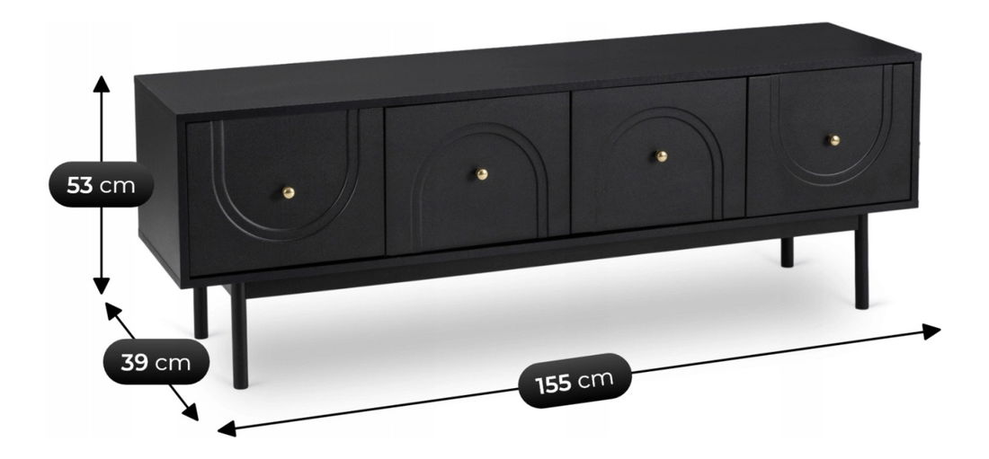 TV stolić/ormarić Marlene (crna)