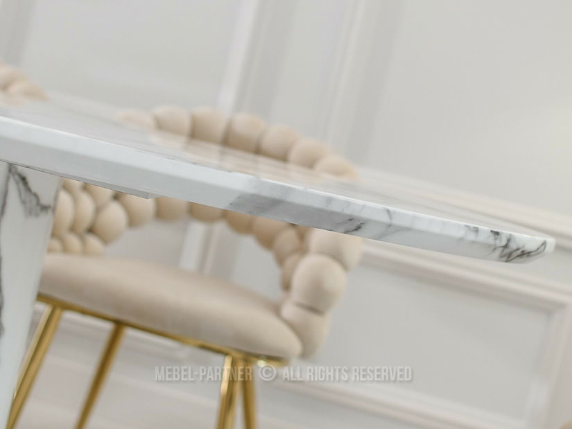 Masă de sufragerie Belka Stol (marmură albă)