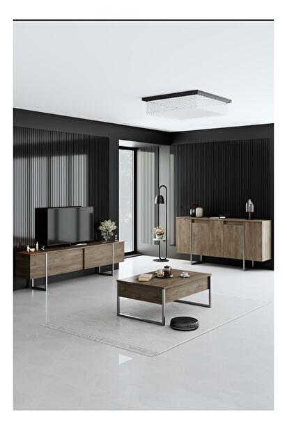 Mobilier living Luna set (Nuc + Argintiu) 