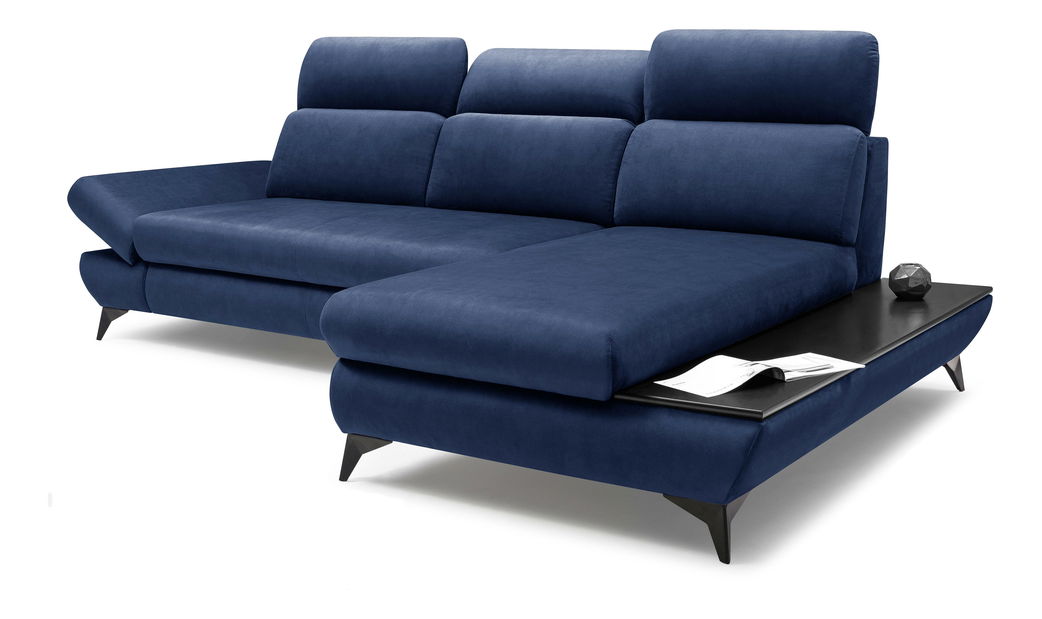 Rohová sedacia súprava Titan (parížska modrá) (P)