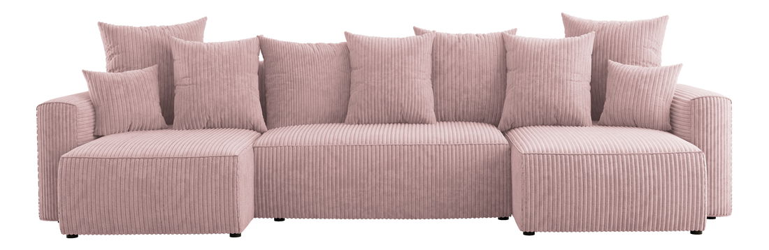 Kutna garnitura Denia U (puderasto ružičasta)