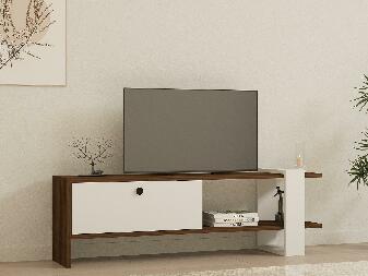 TV asztal/szekrény Dutudo (dió + fehér) 