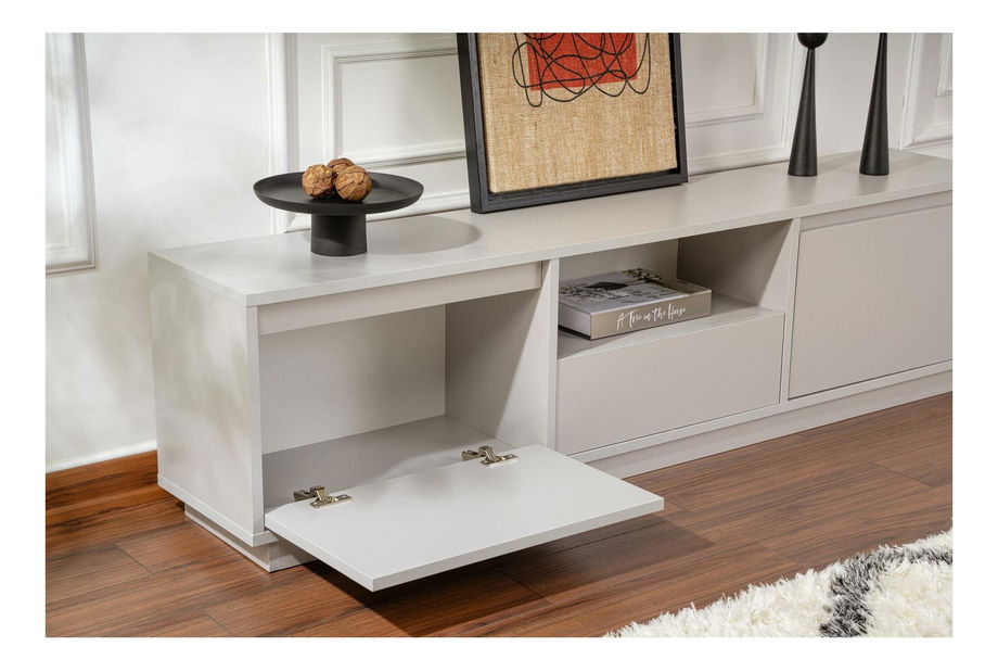 Masă TV/Dulap Vangarella (gri)