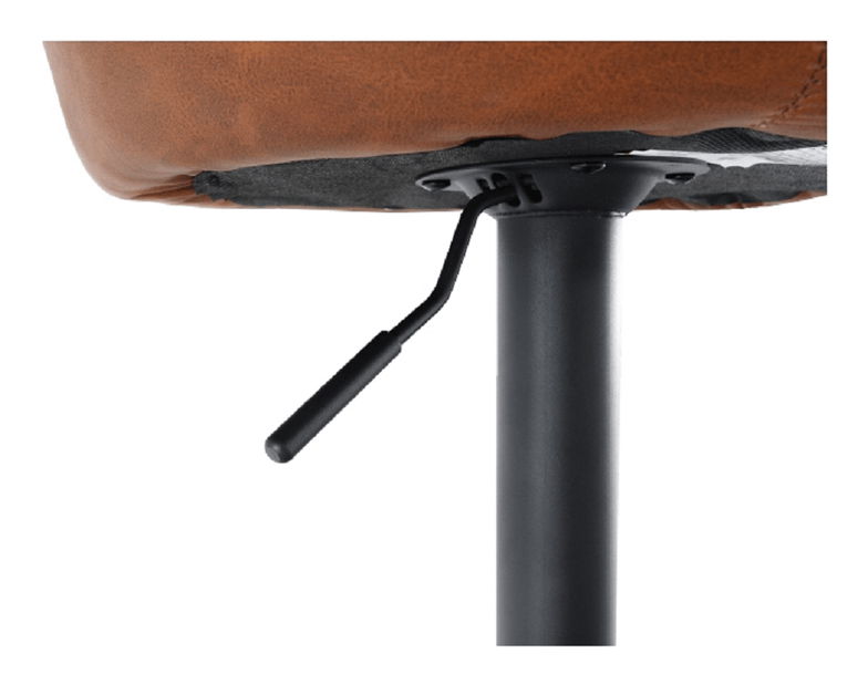 Barová stolička Teken (koňaková + čierna)