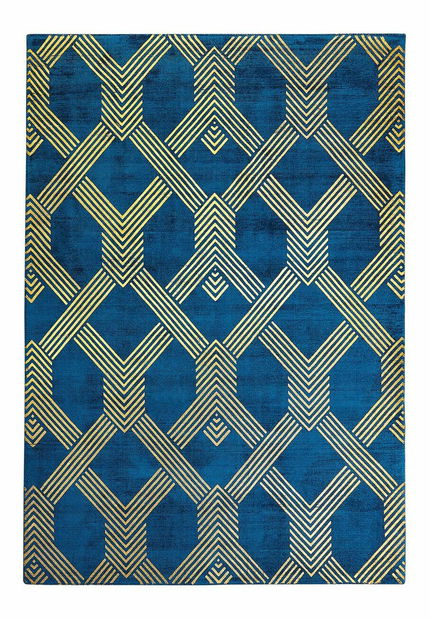 Szőnyeg 140x200 cm VESKE (szövet) (kék)