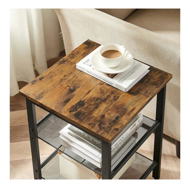 Príručný stolík Nimoke (hnedá) 