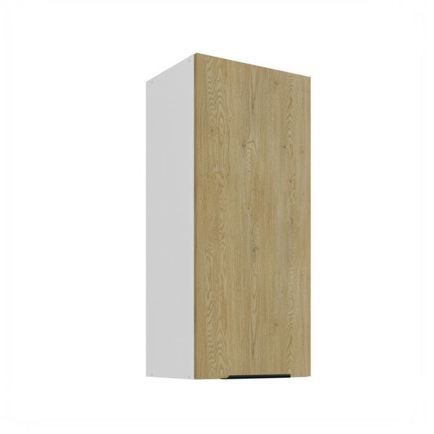 Dulap superior de bucătărie Carminia 40 G-90 1F (stejar cremona + alb)