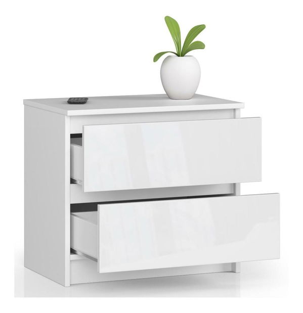 Comodă Kalista (alb lucios)