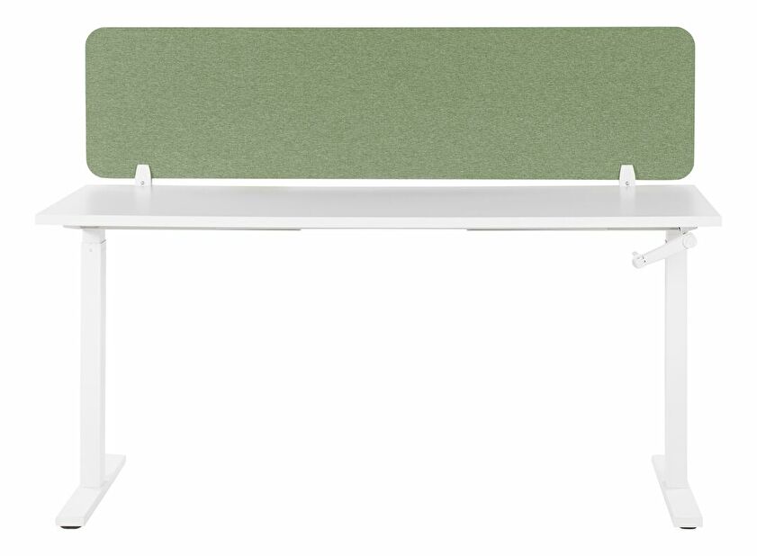 Panou separator birou 130 x 40 cm Walda (verde) 