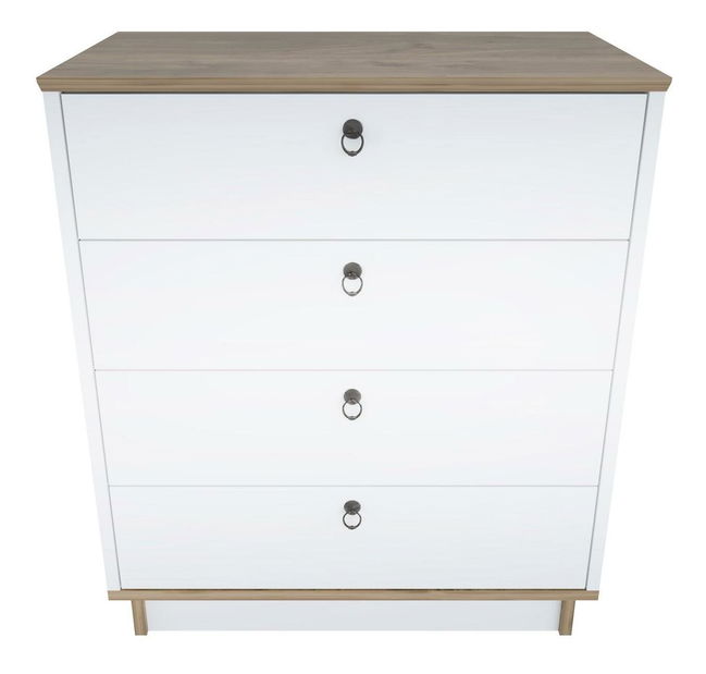 Comodă Sahreneta (alb + Stejar)