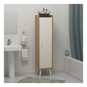 Fürdőszoba szekrény Lipoma 2 (fehér + tölgy) 