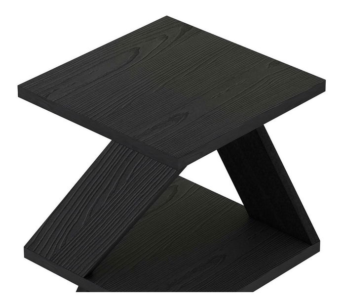 Pomoćni stolić Albena (crna + drvo)