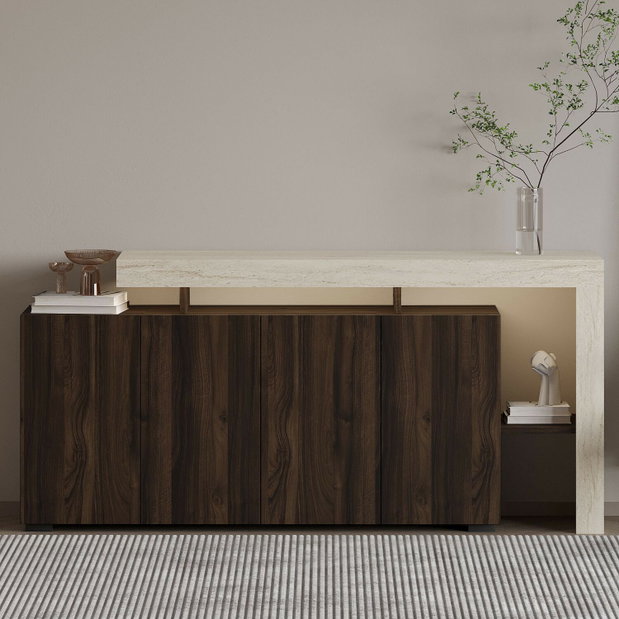 Dulap Belezza 1 (travertin + nuc)