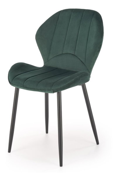 Scaun de sufragerie Kuzmiento (verde închis)