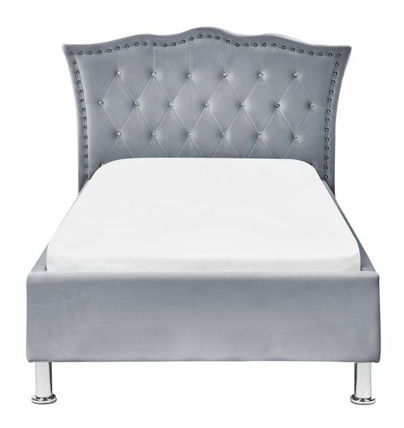 Egyszemélyes ágy 200 x 90 cm Metty (szürke) (ágyráccsal)