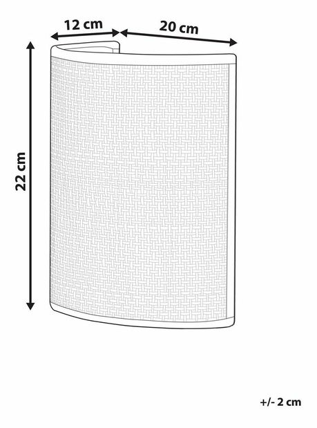 Nástenné svietidlo Chewbacca (prírodná)