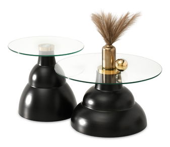 Konferenčný stolík Ofendi (priehľadné + čierna)