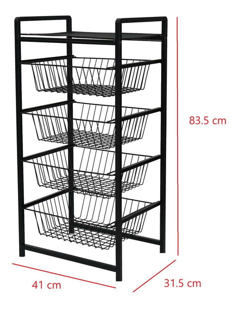 Tálalóasztal Tosina 1 (fekete) 