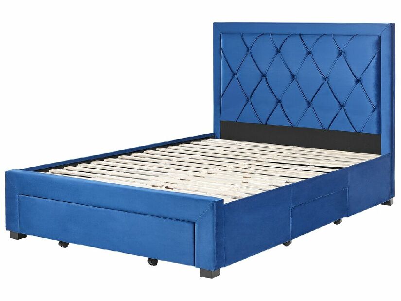 Bračni krevet 140 cm Levi (plava)