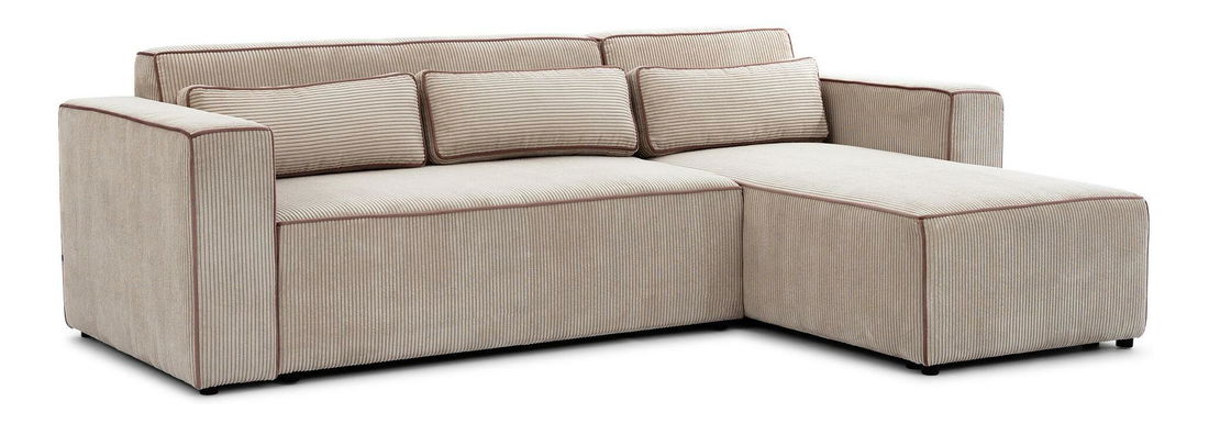 Kutna garnitura Castello (bež + smeđa) (D)