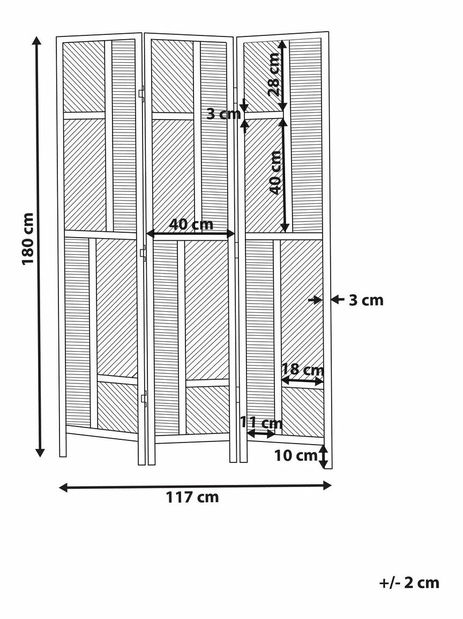 Paravan Lamza (natural)