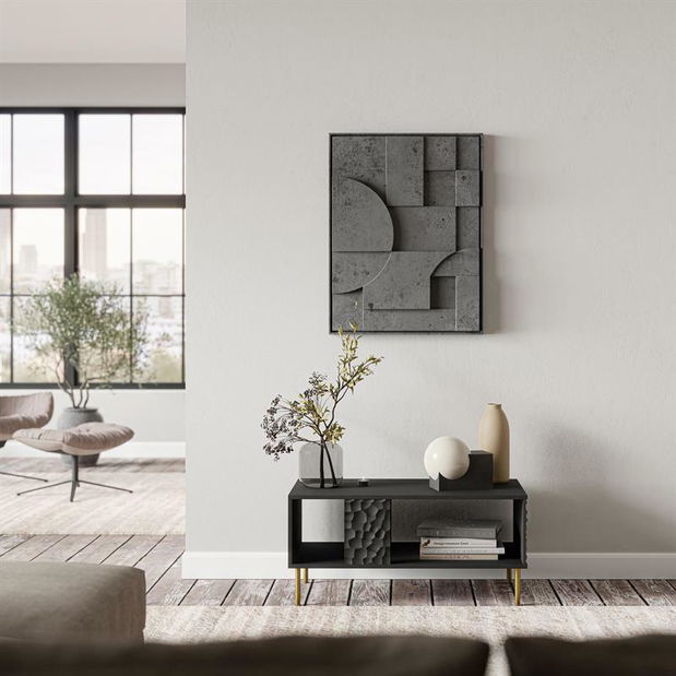 Masă de cafea Balle (Negru + Auriu)