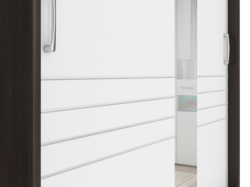 Dulap de haine Elda F38/200/32 (Wenge + Alb)