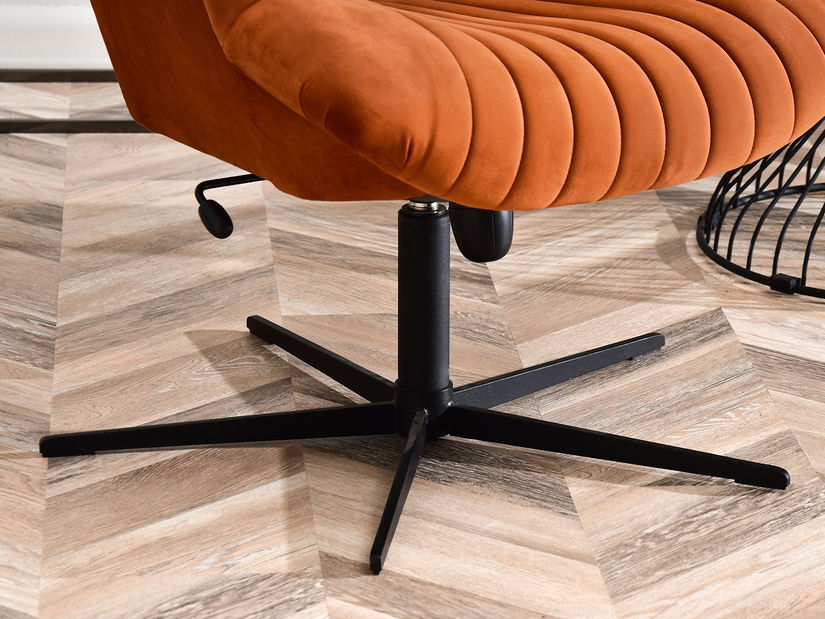 Relaxačné kreslo Elesenta (medená + čierna)